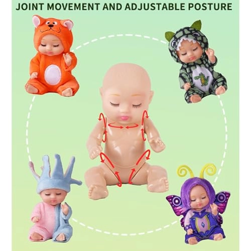 Reborn Mini Doll - 6 Pieces Forest Set