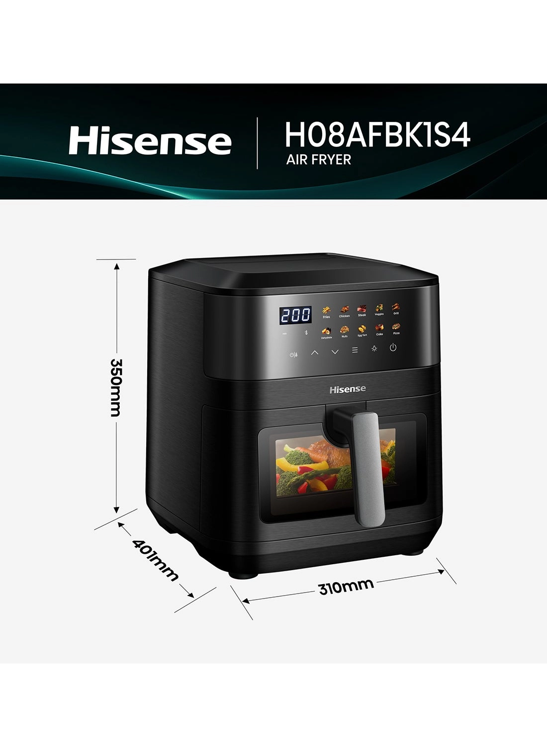 Dual Air Fryer H08AFBK1S4