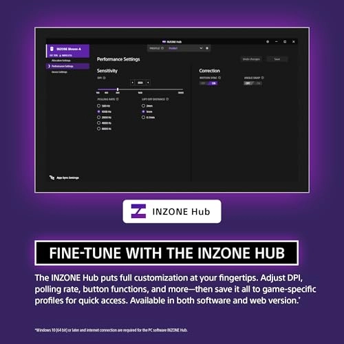 INZONE Mouse-A - Wireless Wired