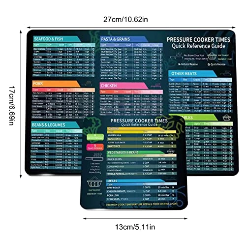 Air Fryer Magnetic Cheat Sheet - durable magnetic materials 2 Magnet Sheets