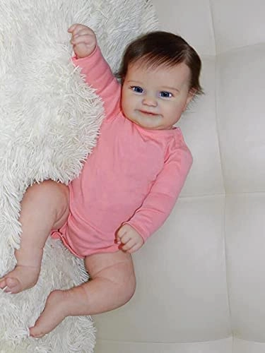 Maddie Reborn Baby Doll - 50 cm Full Body Silicone Brown Eyes