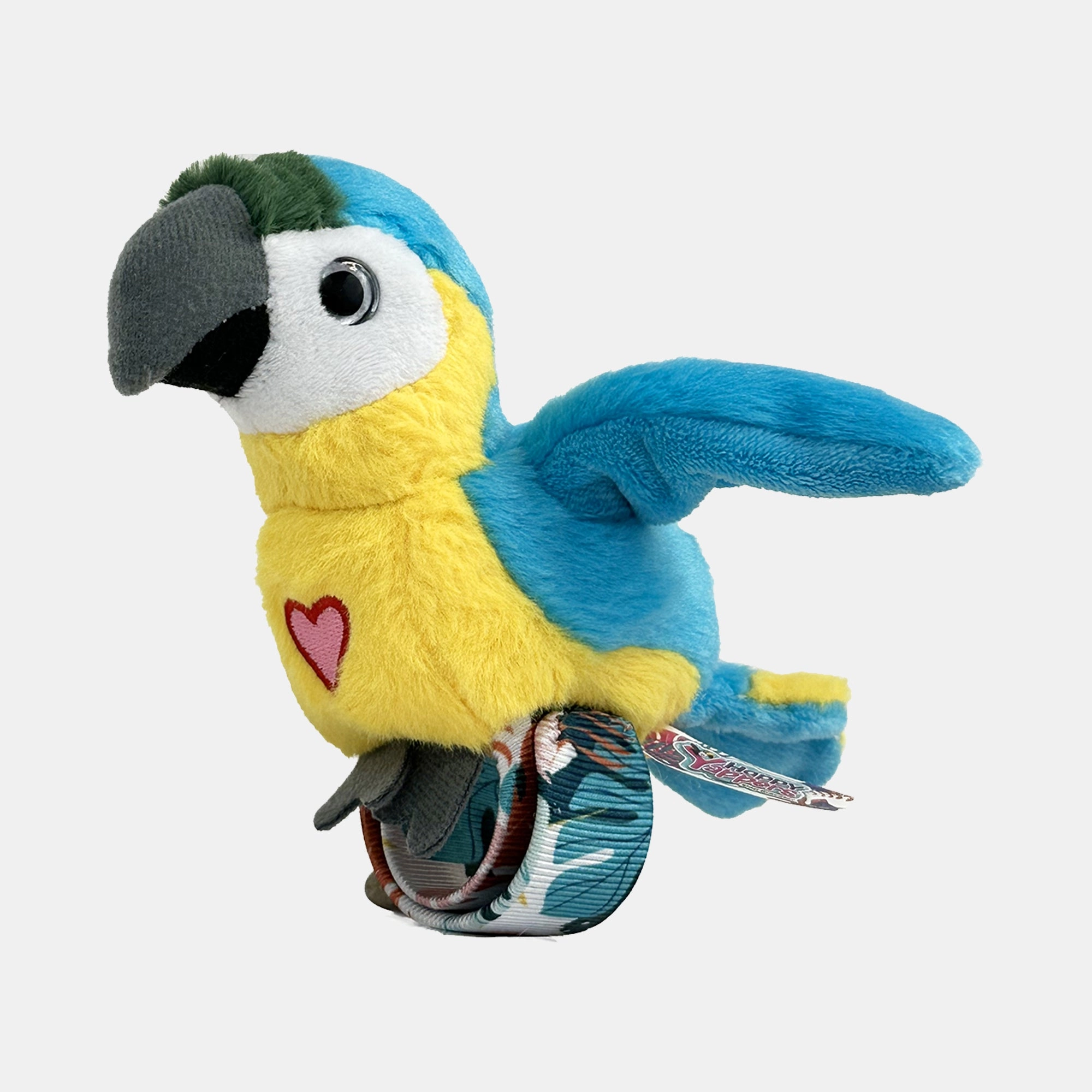 Happy Yappers Blue Parrot Talking Birds 14 cm Plush - Sound effects