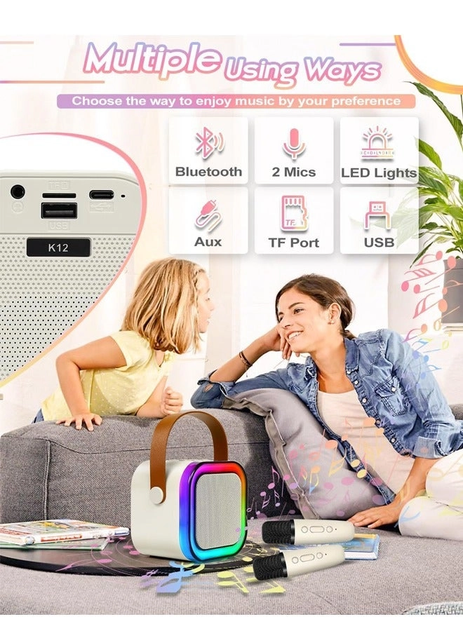 Portable Karaoke Machine - 2 wireless microphones