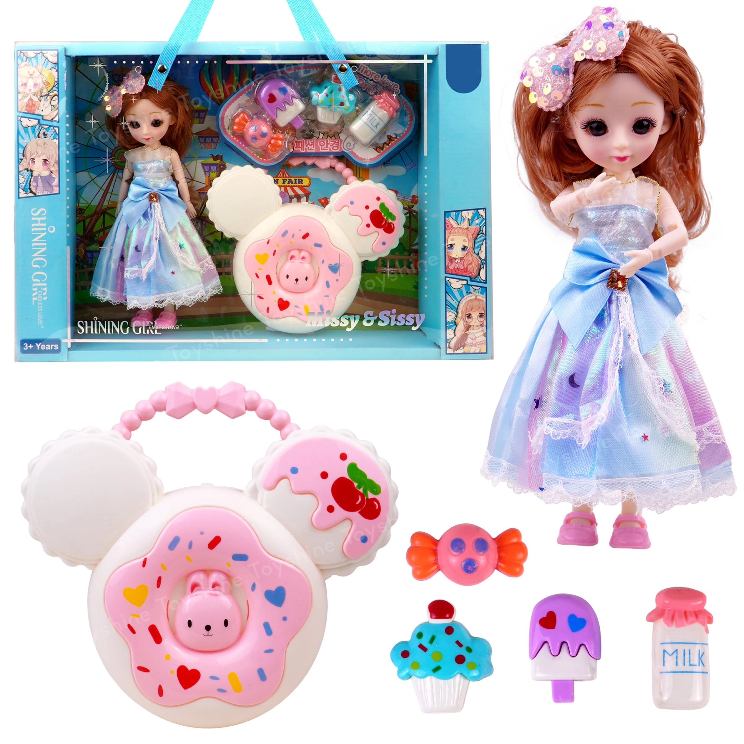 Toyshine Candy Doll Pretend Play Set (3688-60A)