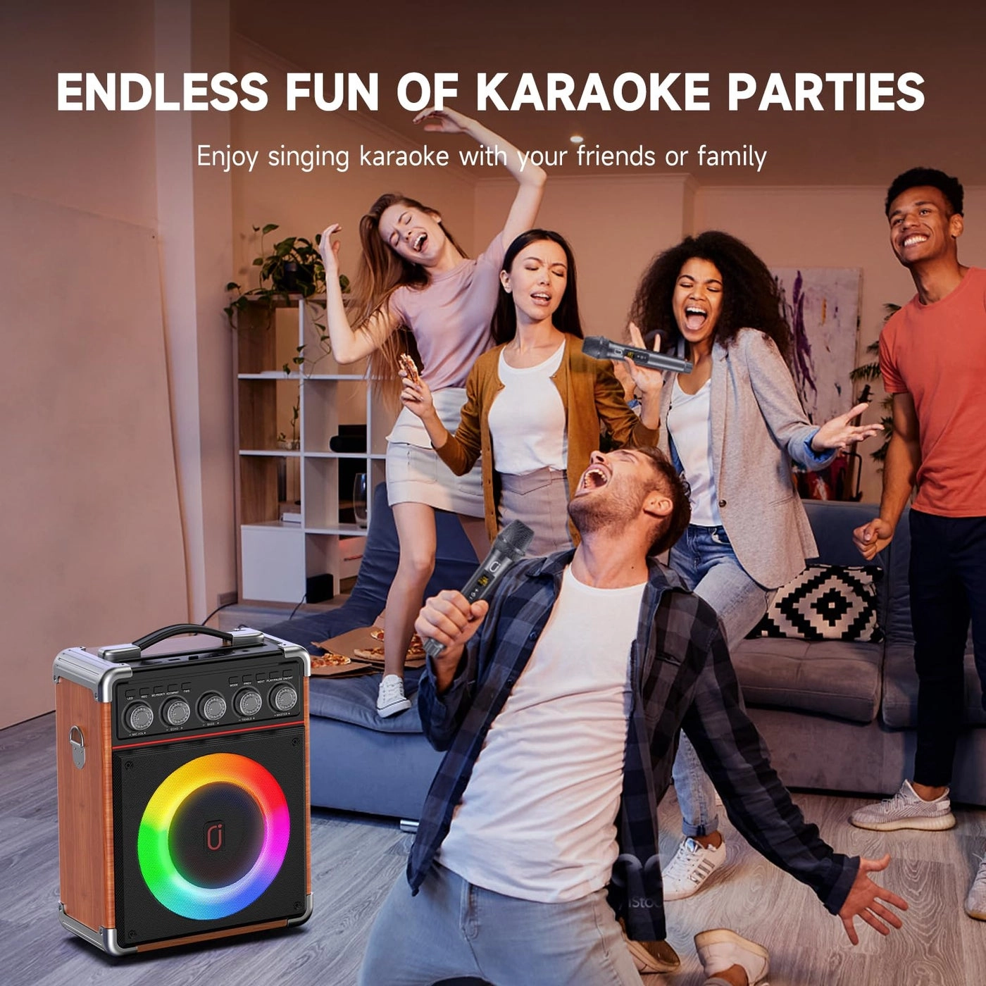 Karaoke Machine - 2 microphones