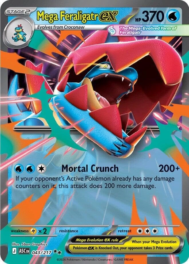 Pokémon Mega Feraligatr ex 043/217