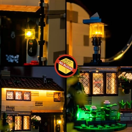 LED Light Set - Compatible with Lego 76451 Privet Drive Touch Dimmer Switch