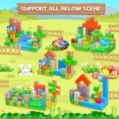 Magnetic Blocks - Volcano & Dinosaur 120 pcs