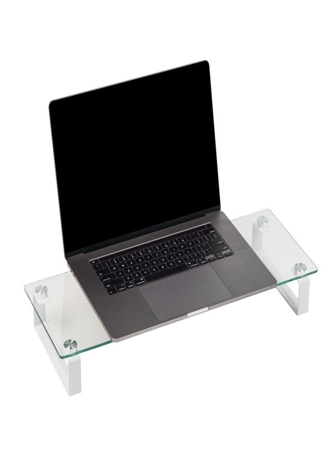 Monitor Stand - Ventilated Metal Mesh Silver