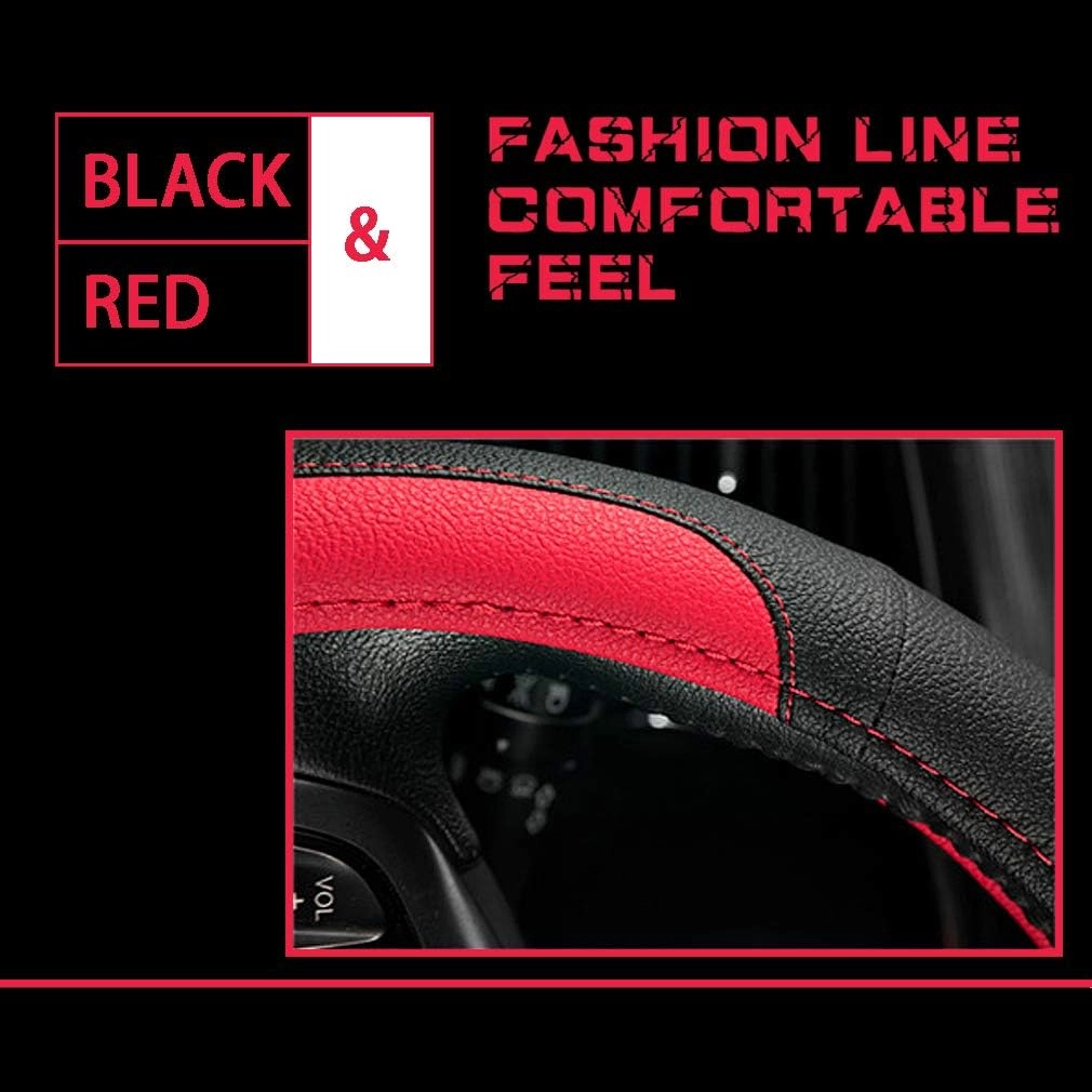 Leather Car Steering Wheel Covers