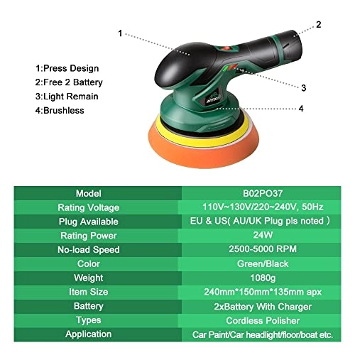 Cordless Car Polisher - 5~6Inch