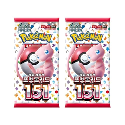 Pokemon 151 Booster Packs - Korean 2pcs