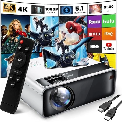 4K HD Portable Projector - 27000 lumens 1920 x 1080