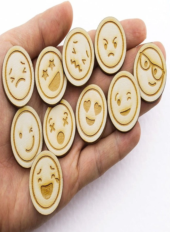 Wooden Emoji Token - 10 pcs