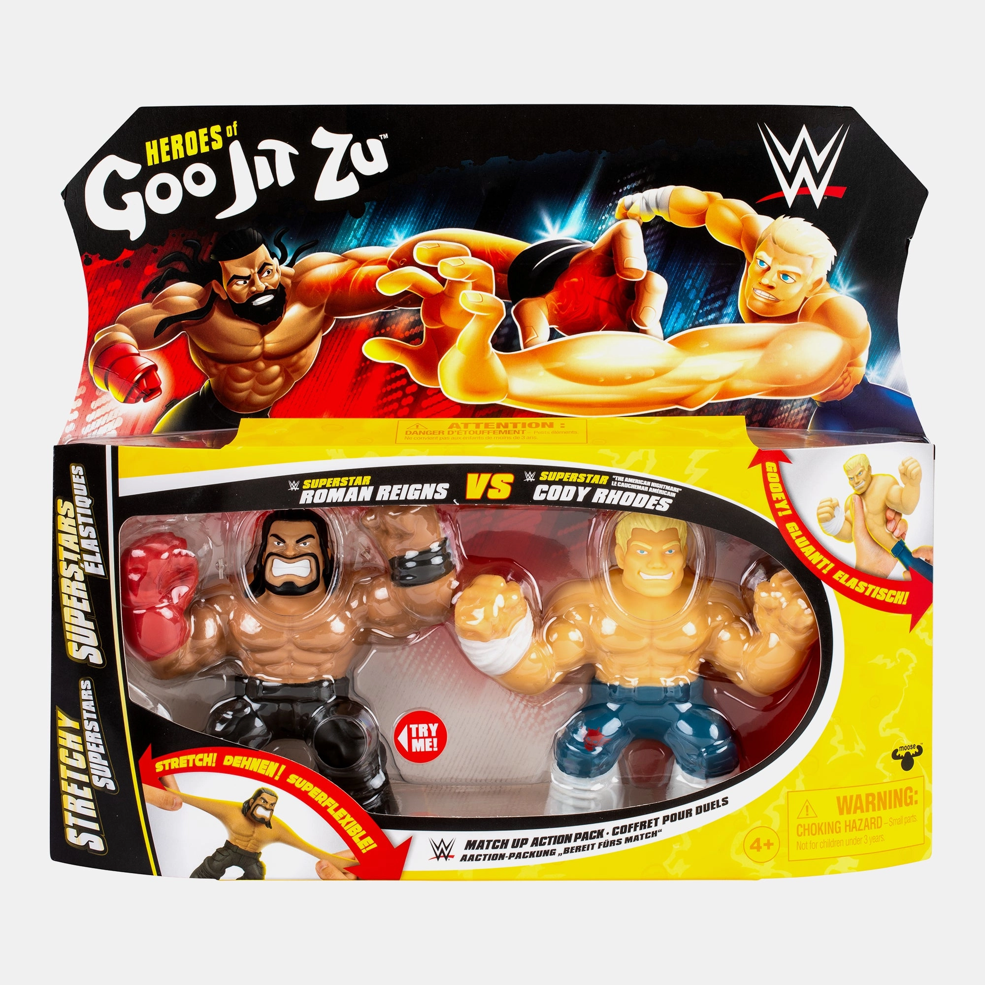 Moose Toys Roman Reigns + Cody Rhodes - Goo Jit Zu WWE (B349410)