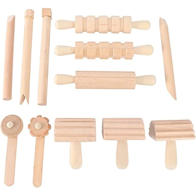 Wooden Dough Tools - 18 months - 3 years