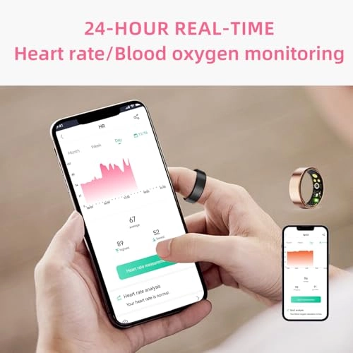 Smart Ring - Heart Rate Blood Oxygen IP68 Waterproof