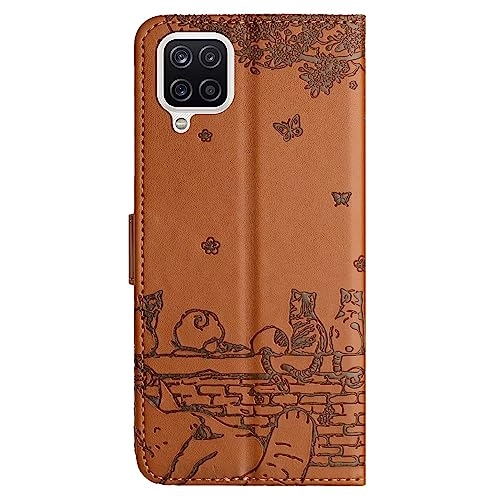 Cat Wallet Case Flip Cover for Samsung Galaxy A12 4G/5G