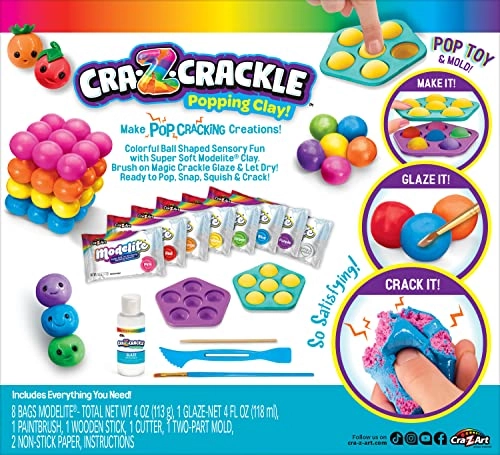 CRA-Z-Crackle Clay Pop-Mazing - Multi Ages 6 and Up