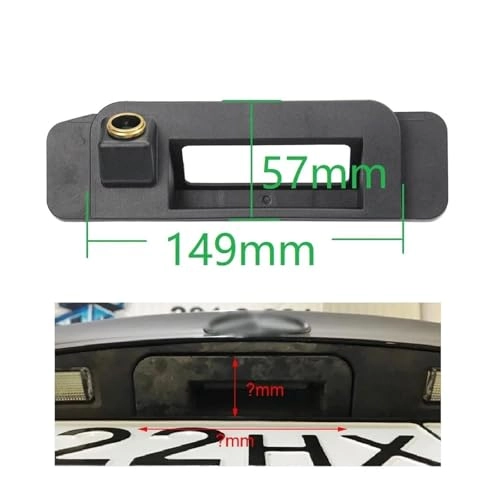 Rear View Camera - night vision Cinch-Videoeingang HD 720p