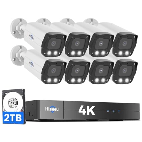4K PoE Camera System - 8 cameras 16 channels 8MP