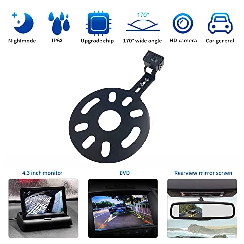 Car Backup Rear View Reverse Spare Tire Mount Adjustable Bracket Camera - Night vision composite (RCA) 976*497