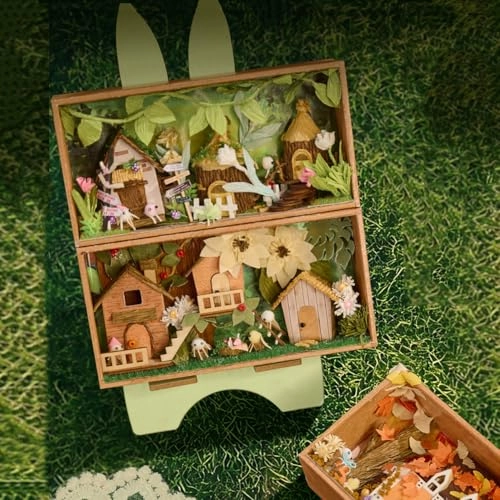 Miniature Wooden Dollhouse Furniture Kit - Creative Room 1:24