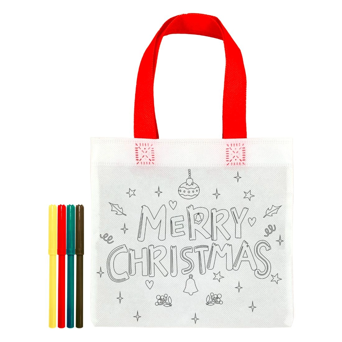 Party Zone DIY Painting Hand Bag - 20 cm White