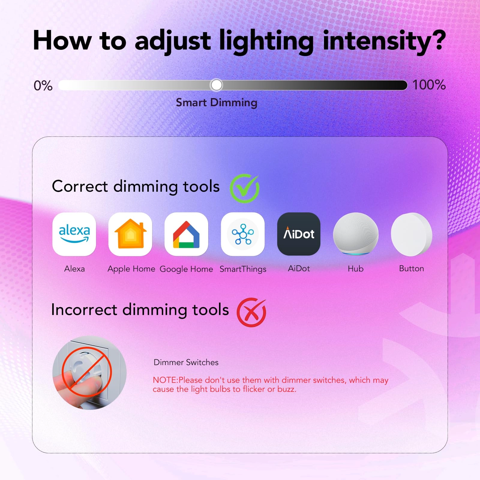Matter Smart Light Bulb - 8 Pack