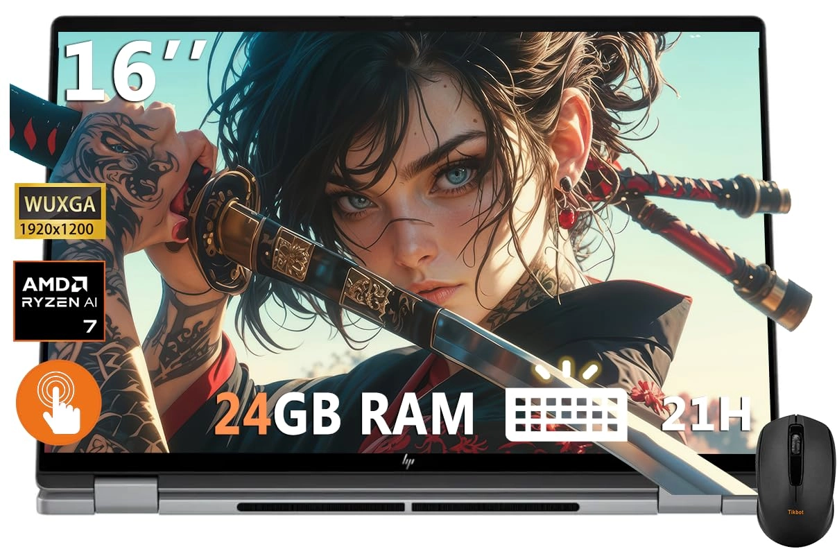 HP OmniBook X Flip - 16'' Ryzen AI 7 350 24GB DDR5 1TB SSD