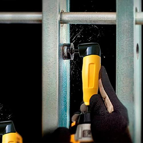 90 Degree Right Angle Electric Drill Angle - 155x32mm Yellow