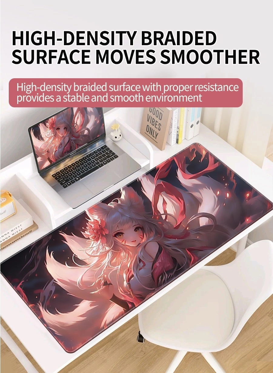 Anime Large Rubber Gaming Mouse Pad - 80x30 cm