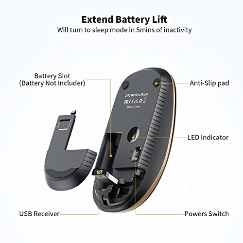 Silent Wireless Mouse - USB