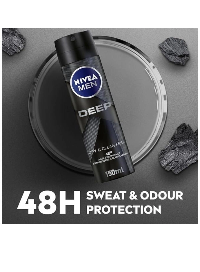 Men Deep Deo Spray - Dark Wood 150 ml