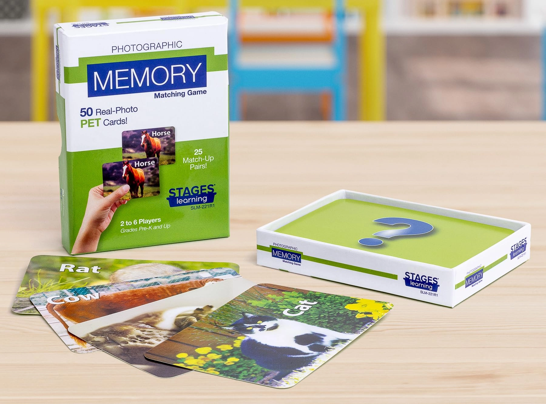 Stages Pets Memory Card Game - 3 years and up
