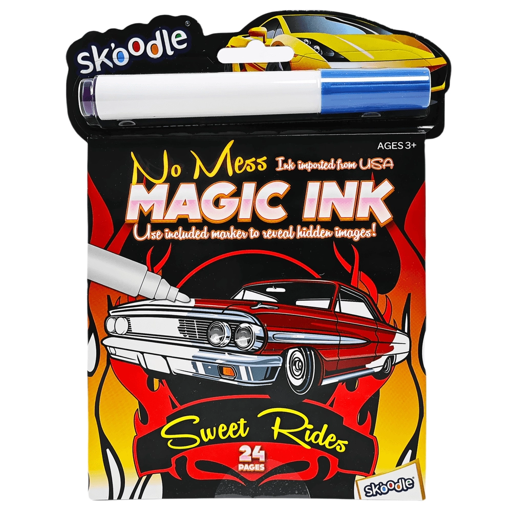 SKOODLE Magic Ink Activity Book With Marker - 1 Magic Marker
