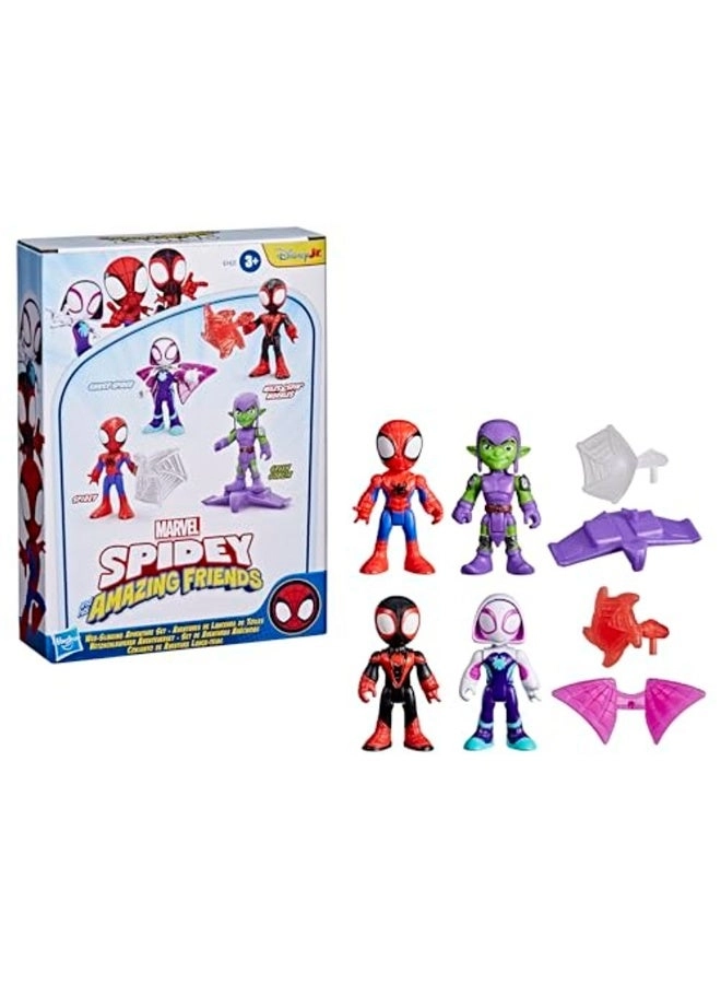 Spidey And His Amazing Friends Web-Slinging Adventure Set (5010996306753) 4 pcs