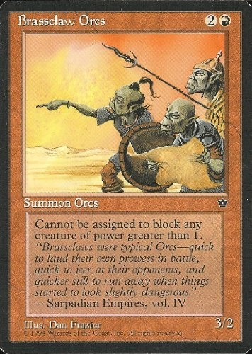 Magic: the Gathering: Fallen Empires - Brassclaw Orcs