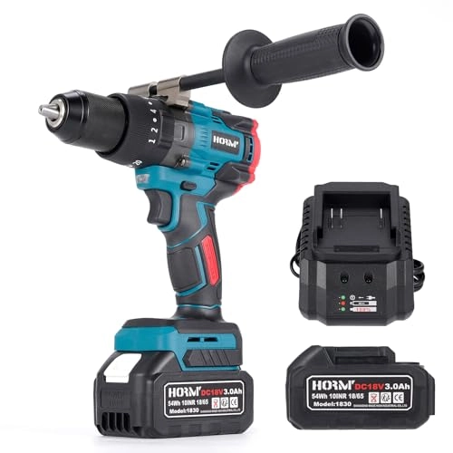 Power Drill Driver - 3000 Milliamp Hours 18 Volts (DC)
