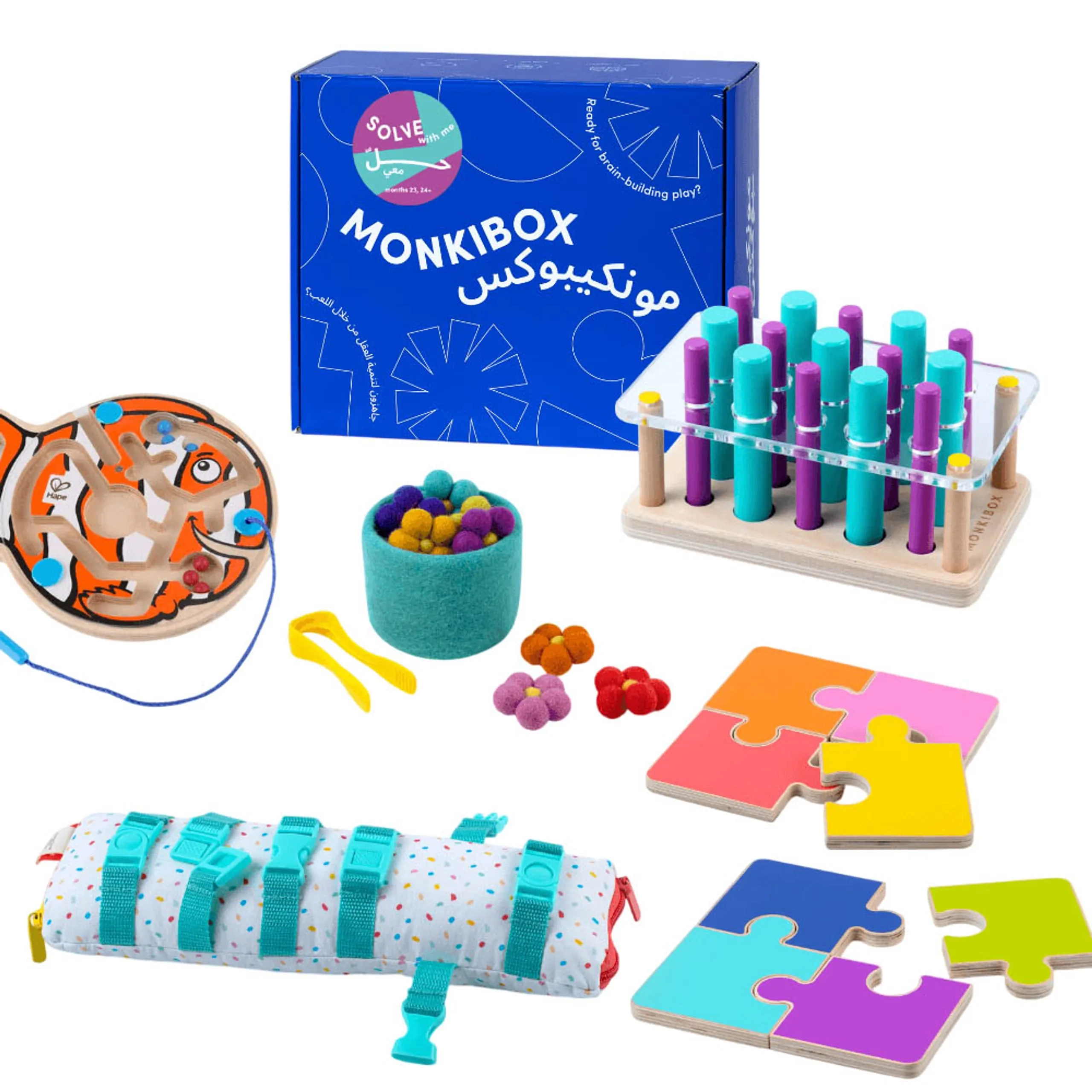 MonkiBox PlayBox - Solve With Me - 23 months & above 5 pieces