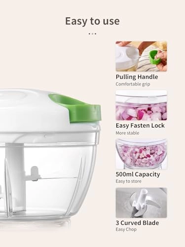 Onion Chopper - 500ml 3 blades