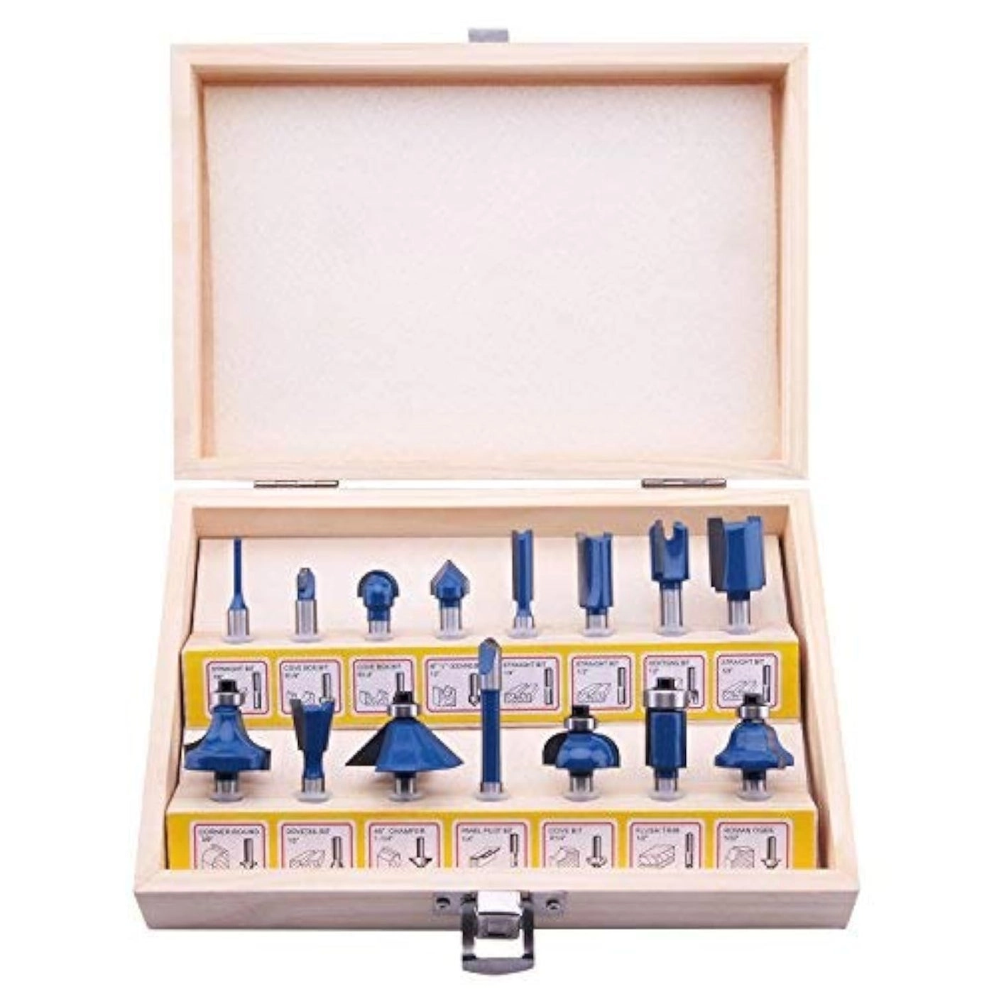 LU&MN Router Bit Set - 1/4" Shank 24 PCS