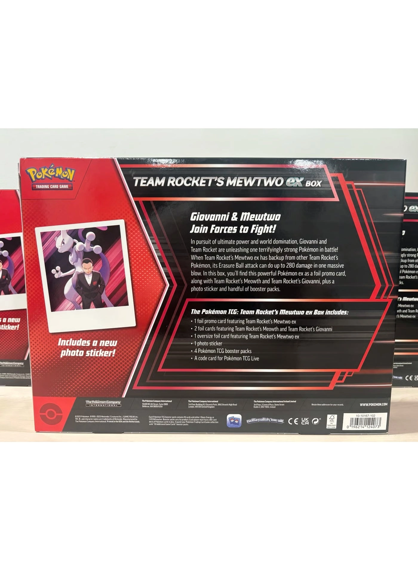 Destined Rivals Mewtwo ex Box - Foil promo Mewtwo ex 4 booster packs