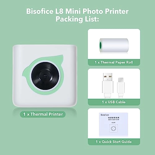 Mini Photo Printer L8 - 203DPI Thermal