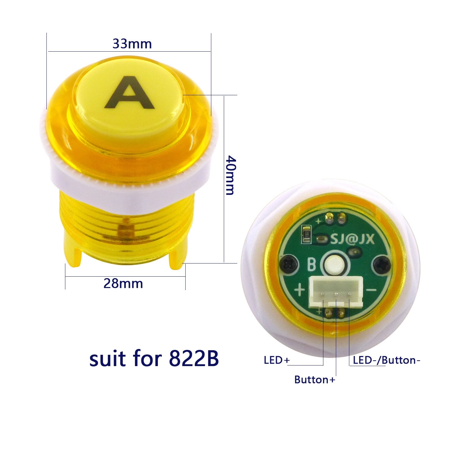Arcade Stick DIY Kit - yellow