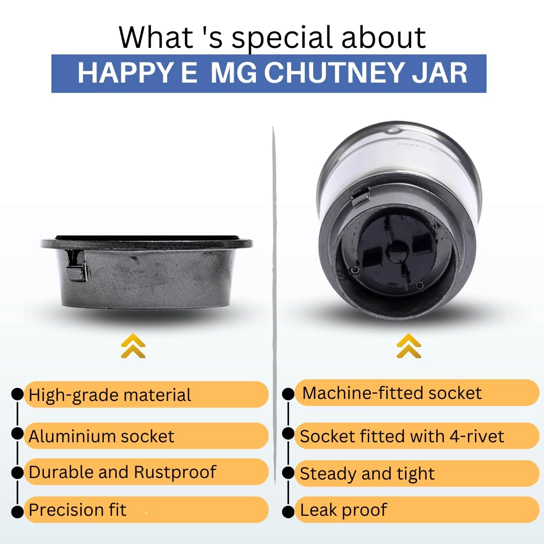 MG Mixer Grinder Jars - 400ml 1000ml 1500ml Pack