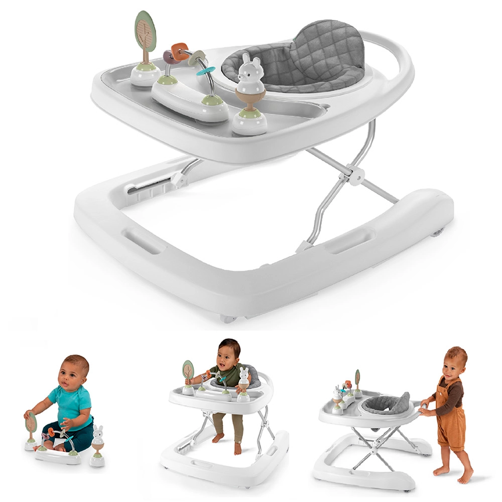 Step & Sprout 3-In-1 Activity Walker - Gray 6-24 months