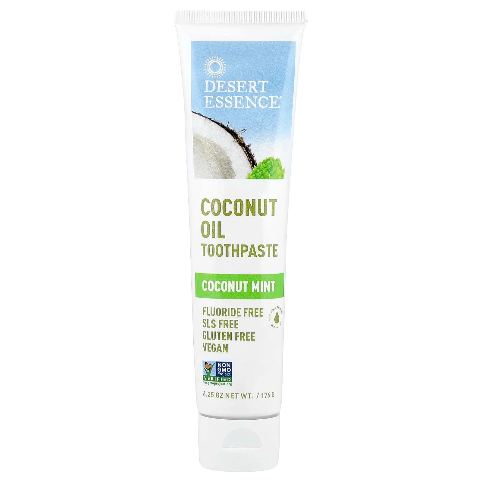 Desert Essence Coconut Oil Coconut Mint Toothpaste 176 g