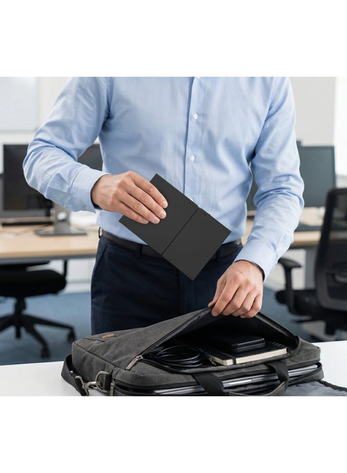 Minima Slim Folding Keyboard - EN/AR Wireless