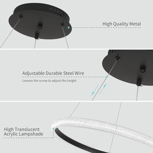 Modern LED Bedroom Chandelier - Dimmable